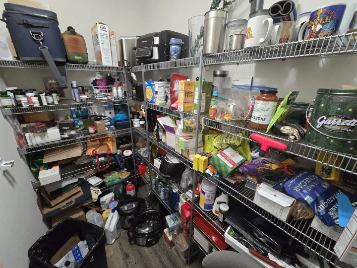 Client pantry before organization
